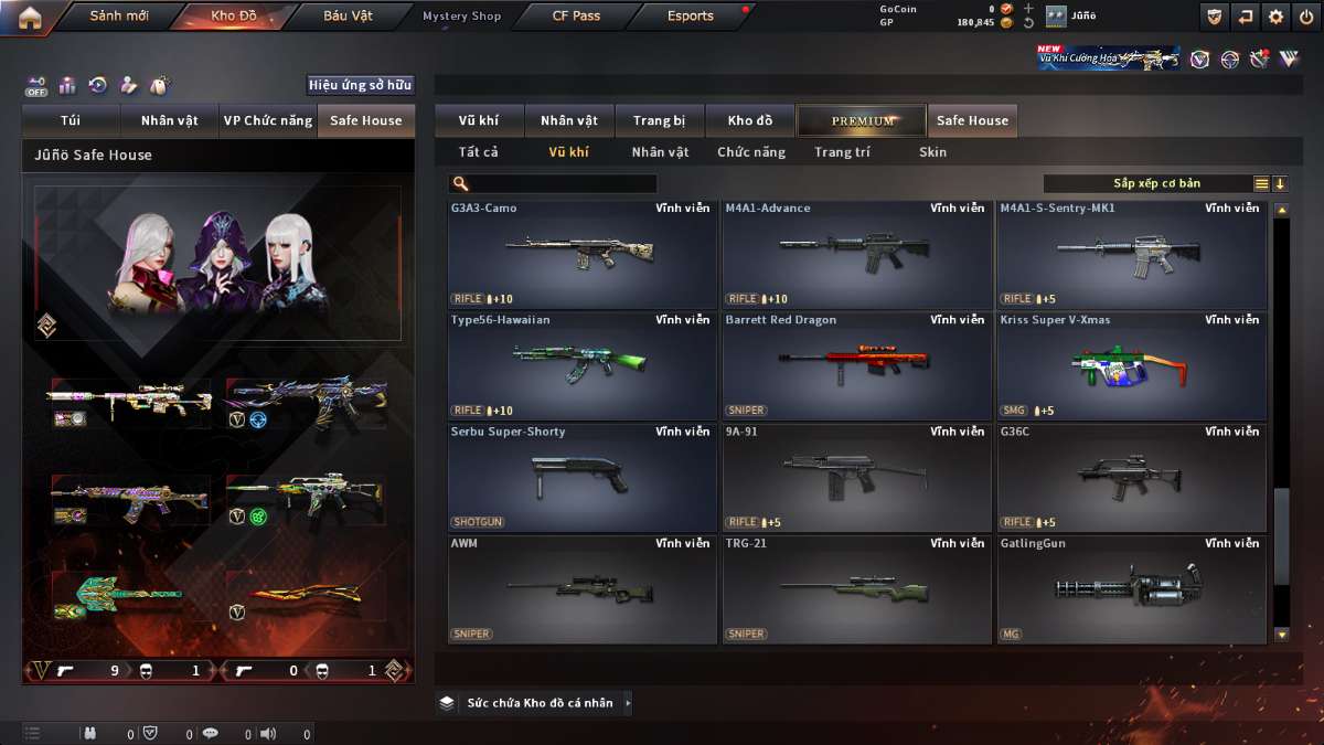 shop acc cf uy tin gia re